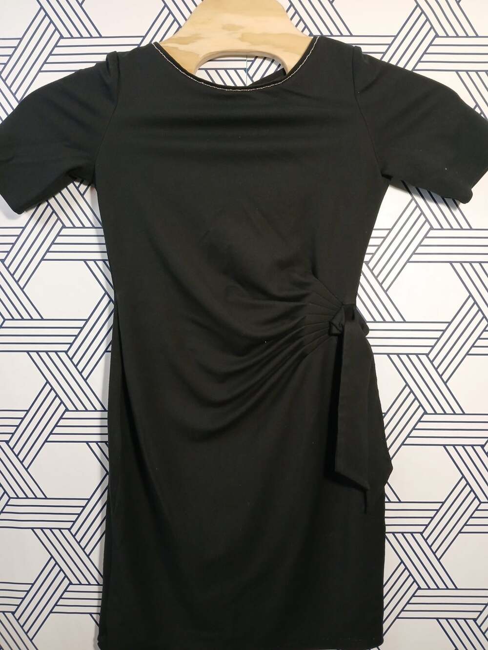 White House Black Market Black Knit Dress | Minimalist Old Money Office Chic